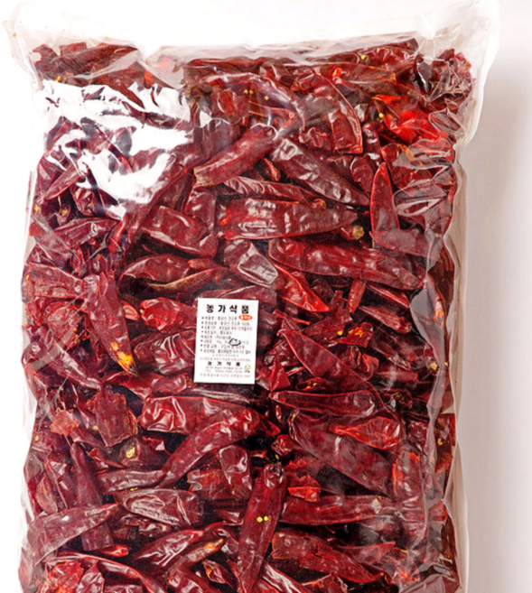 중국산 꼭지 제거 건고추 최상품 통고추 말린 고추, 1개