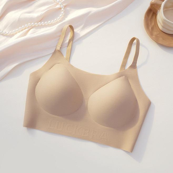 幸家同款隱形無痕粉底液內衣女特調膚色無鋼圈舒適白T不透文胸罩