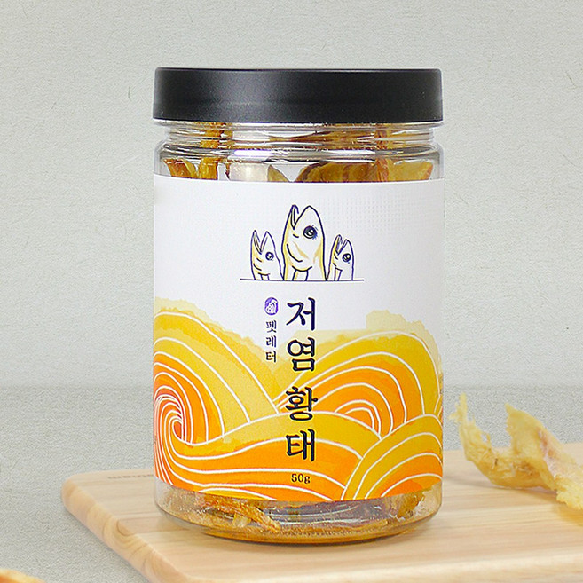 펫레터 강아지 고양이 저염 황태 50g, 1개