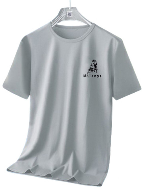 MATADOR 排汗衫 涼感透氣短袖運動上衣, 淺灰【鬥牛】,L【建議50-57KG】