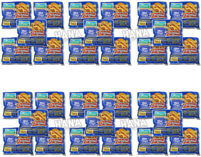 팜랜드 핫도그 소시지 오리지널 부대찌개 소세지 히코리 스모크 캠핑요리, 454g, 30개