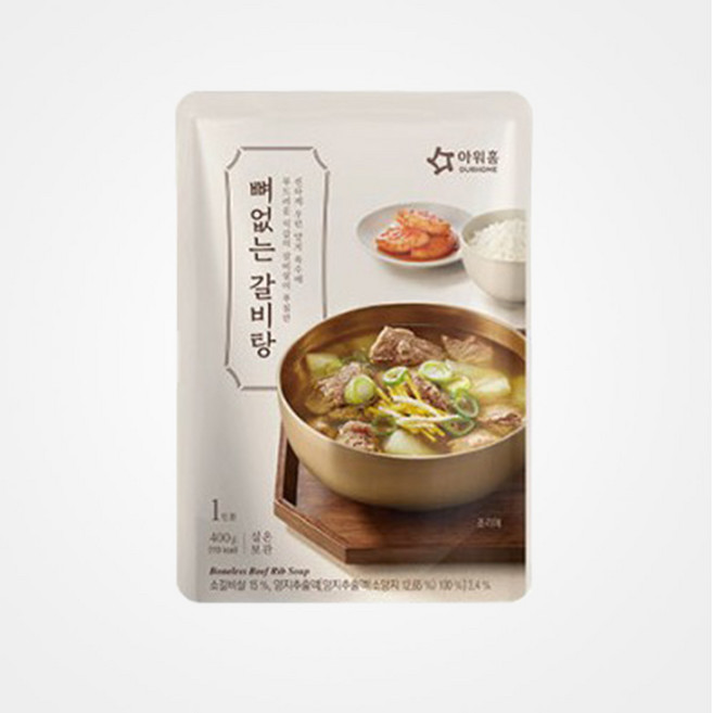 아워홈 뼈없는 갈비탕, 1개, 400g