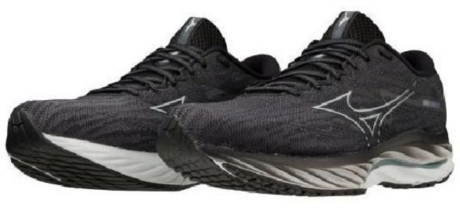 미즈노 웨이브라이더 27 남성용 런닝화 블랙 J1GC230302