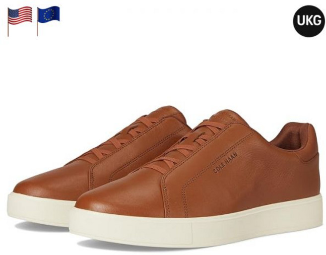 콜한 그랜드프로 럭스 슬립온 스니커즈 브리티쉬 탄 아이보리 남성