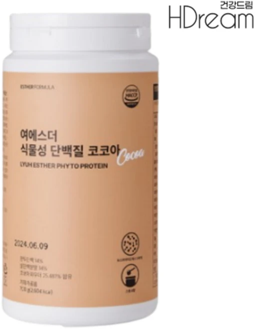 여에스더 식물성 단백질 코코아, 700g, 1개 - 쿠팡