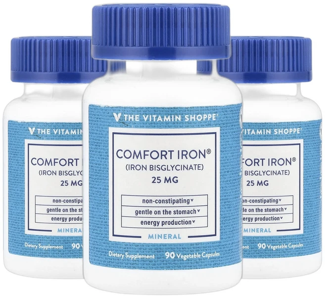 더비타민샵 Complete 철분 Iron 아이언 25mg 베지 캡슐 90정 2+1, 3개, 90회분 - 쿠팡