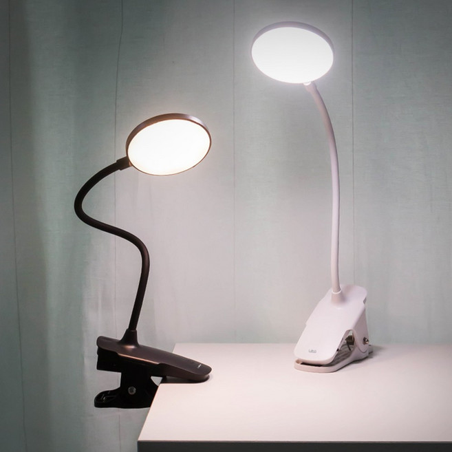 LED 집게 스탠드 학습용 책상 조명 침대 공부 독서등 스텐드 북라이트 C100, 스탠드 C100 블랙