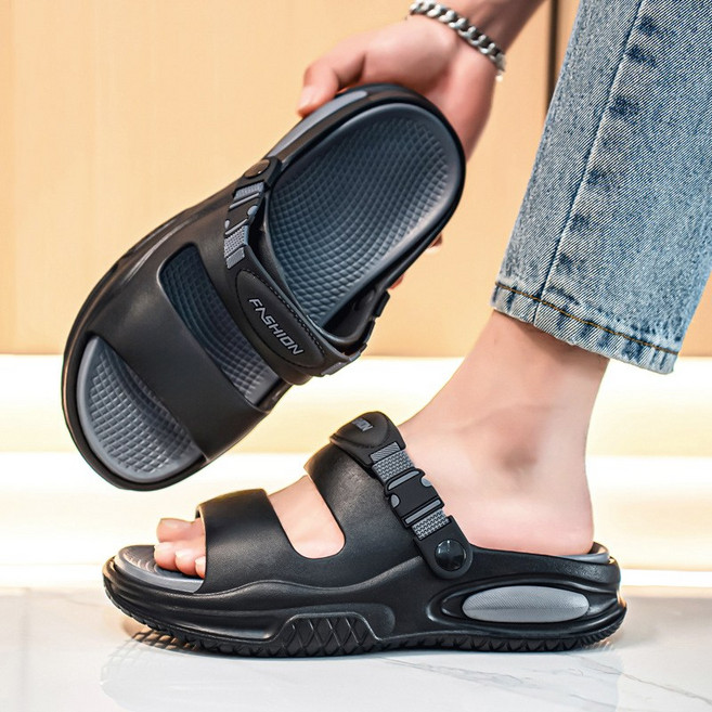 Modern Fashion 남자 발편한 쿠션감 샌들 스트랩 슬리퍼 W55