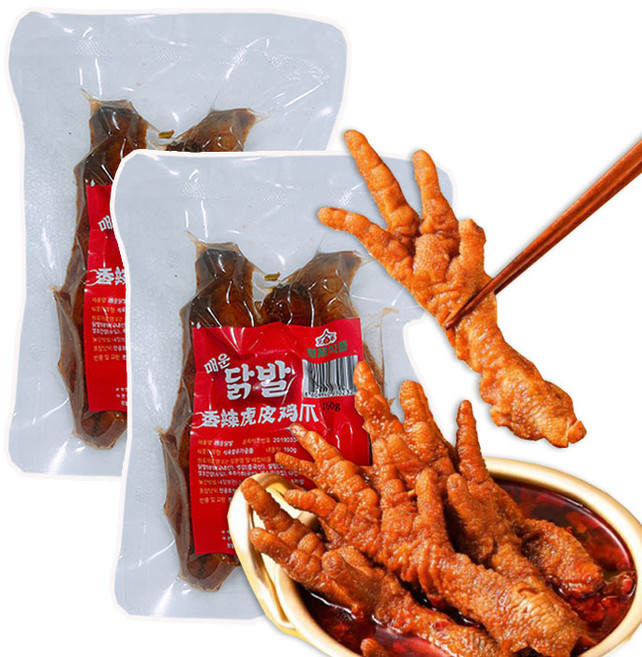 천천중국식품 마라맛 호피닭발, 2개, 160g