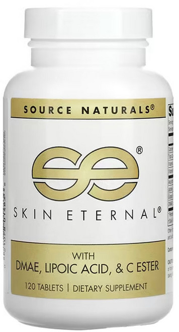 소스네츄럴스 스킨 이터널 DMAE 리포산 C 에스테르 함유 120 정, 1개, 120정
