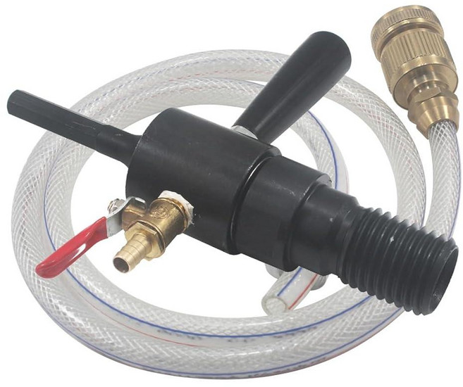 JUNLIXN 3.2cm(1 1/4인치)-7 수나사 - 1.3cm(1/2인치) 육각 섕크 코어 드릴 어댑터 물 주입 가능 + 콘크리트 드릴링용 솔리드 황동 호스 퀵 커넥터 및, 1.3cm(1/2인치) 육각 섕크 어댑터