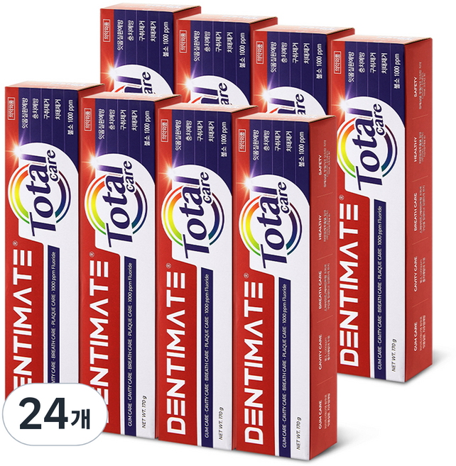 크리오 덴티메이트 올인원 토탈케어 치약, 170g, 24개
