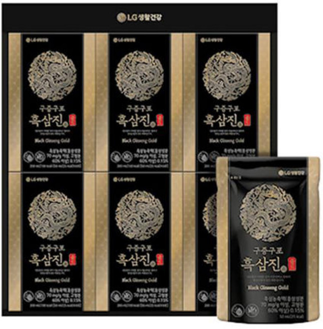 LG 생활건강리튠 구증구포 흑삼진 골드 50ML*24포B4 4세트