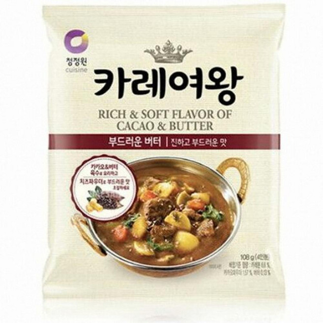 대상 청정원 카레여왕 부드러운 버터, 108g, 30개