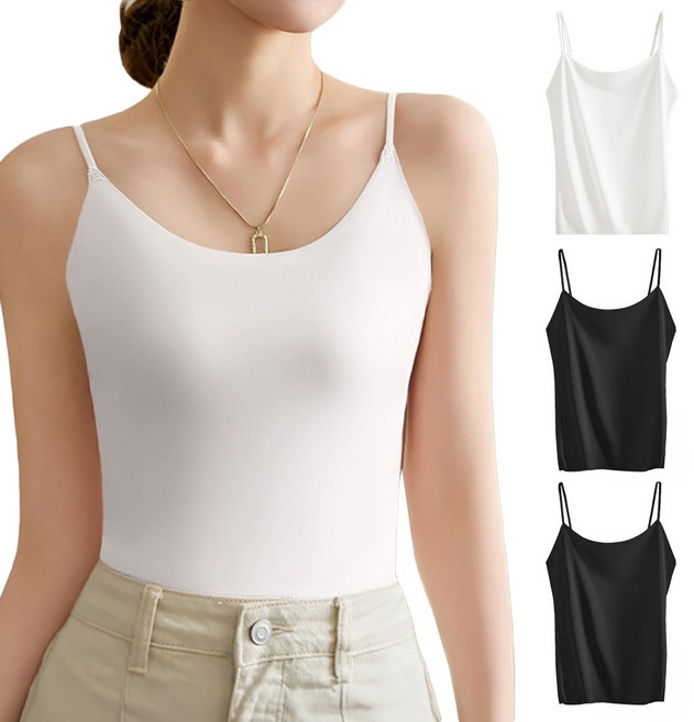 희야몰 2+2 심리스 스판 나시 끈조절