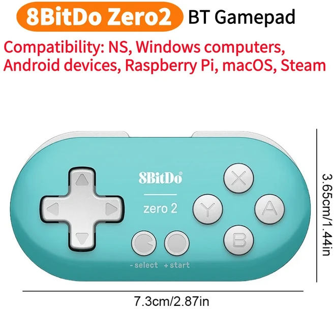 8BitDo Lite 2 BT 게임패드 모션 컨트롤 리니어 모터 진동 무선 스위치용 게임, 04 Blue Zero2, 01 CHINA