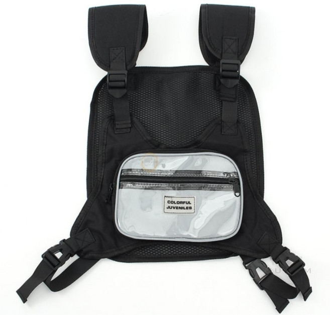 무담스토어 스포츠 체스트백 블랙 앞으로매는가방