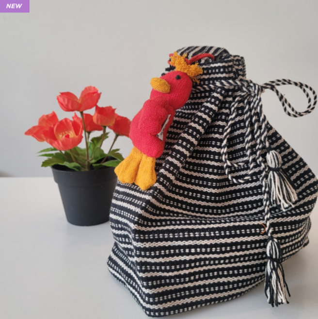 도도한상점 꼬꼬미 핸드메이드 손가방파우치 미니토트백 손목가방 복조리가방