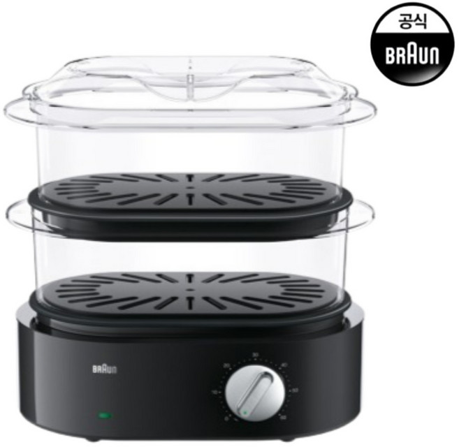 브라운 푸드스티머 2단 전기찜기 FS5100, FS5100BK