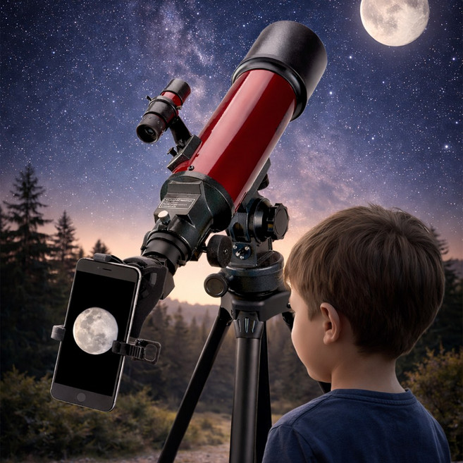 카슨 레드플래닛 80mm 스마트폰연결 굴절식 천체망원경 RP-200SP, 1개