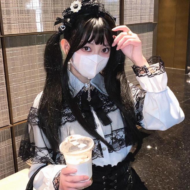 지뢰계 양산형 옷 패션 빈티지 스타일 멘헤라 로리타 여성용 토요코키즈 드레스