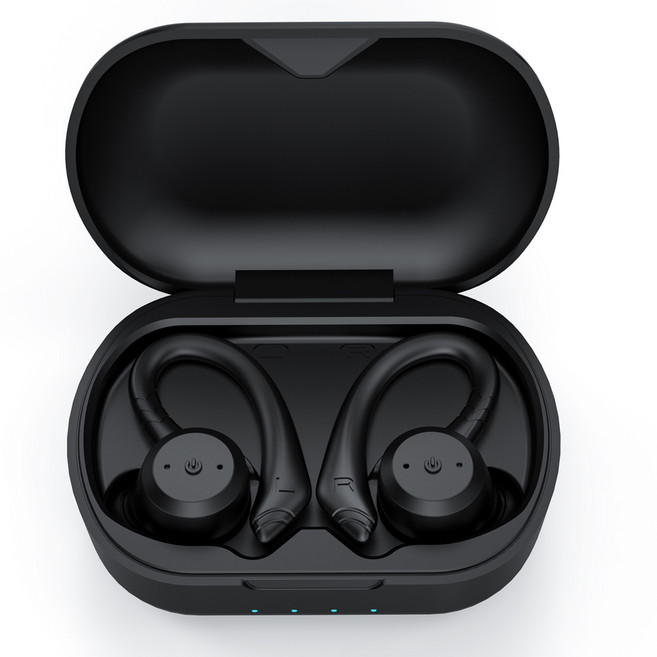 와일드프로 스포츠 귀걸이형 방수 무선 블루투스 이어폰 MT-BE1018D Premium 한국어지원, 블랙