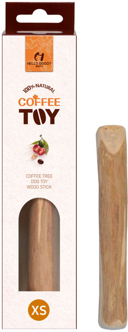 헬로도기 강아지커피나무 우드스틱 이갈이장난감 XS, 단품