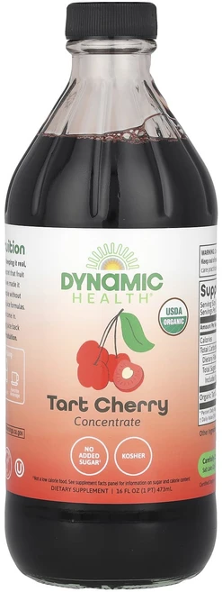 Dynamic Health 타트체리 농축물 유리잔 473ml(16fl oz), DynamicHealth타트체리농축물유리잔473ml16, 473ml - 쿠팡