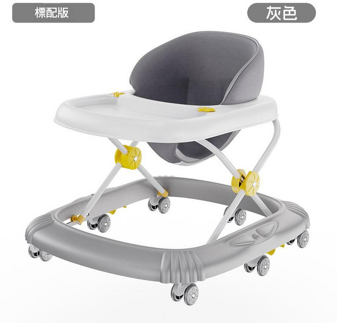 XMXZH 嬰幼兒學步車 寶寶助步車, 基礎款 - 灰色, 1個