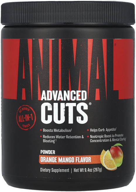 Animal Advanced Cuts® 분말 오렌지 망고 267g(9.4oz), AnimalAdvancedCuts분말오렌지망고267g9, 1개