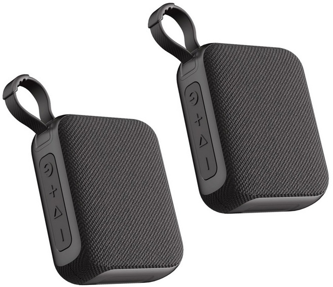 G04 서브우퍼 블루투스 귀여운 미니 휴대용 탠덤 Fi 지원 스피커 오디오 Hi 사운드바 무선 홈시어터용, Bla 2Pcs