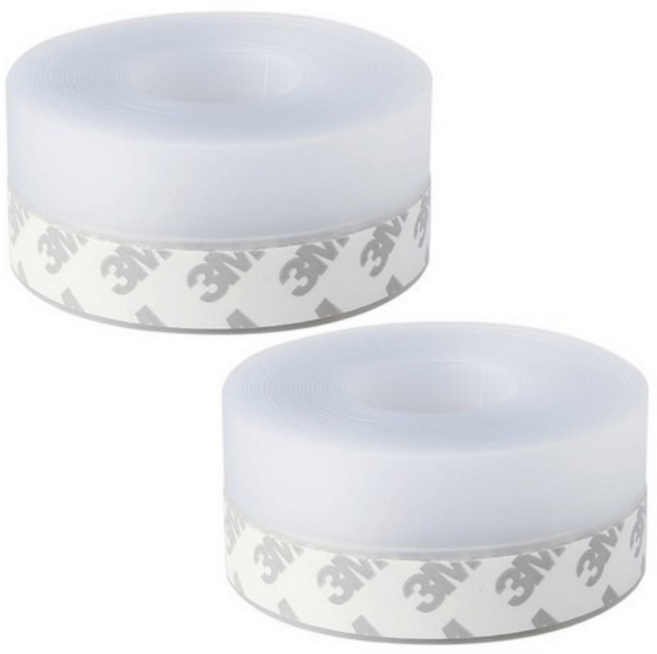 레드에셋 실리콘 틈새 문풍지 창문 현관문 틈새막이, 2개