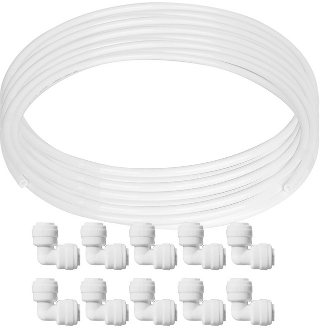 와이넷 국산 정수기호스 정수기부속 부품 6mm호스10M+L형피팅10개, 1개