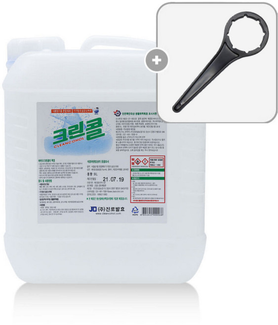 크린콜 진로발효 9L 에탄올 59% 오프너 포함, 1개