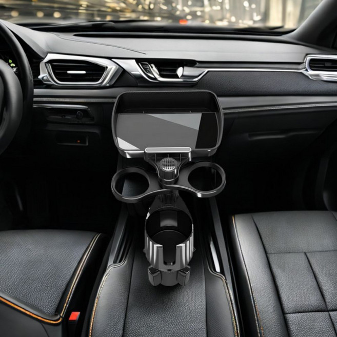 아프로패밀리 미끄럼 방지 기능 신형 차량용 3in1 컵홀더 트레이 대형 테이블 야구장 간이테이블