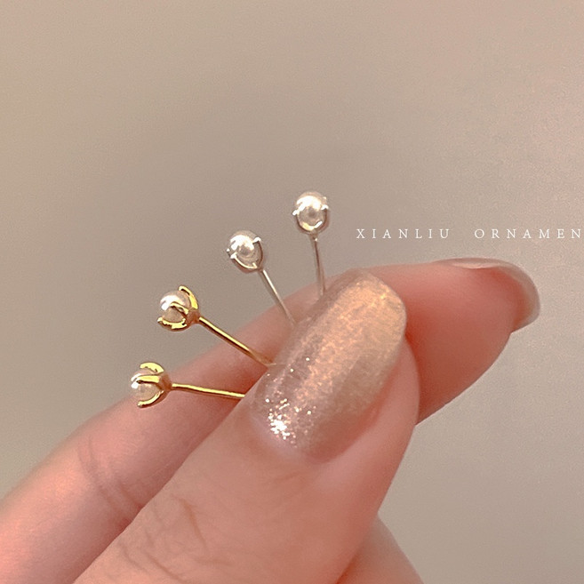 XIAN ACC 韓國純銀珍珠 免摘 新款養耳棒