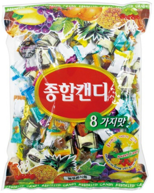 쌀로만 종합캔디 800g OEM 사탕 대용량캔디 업소용, 1개
