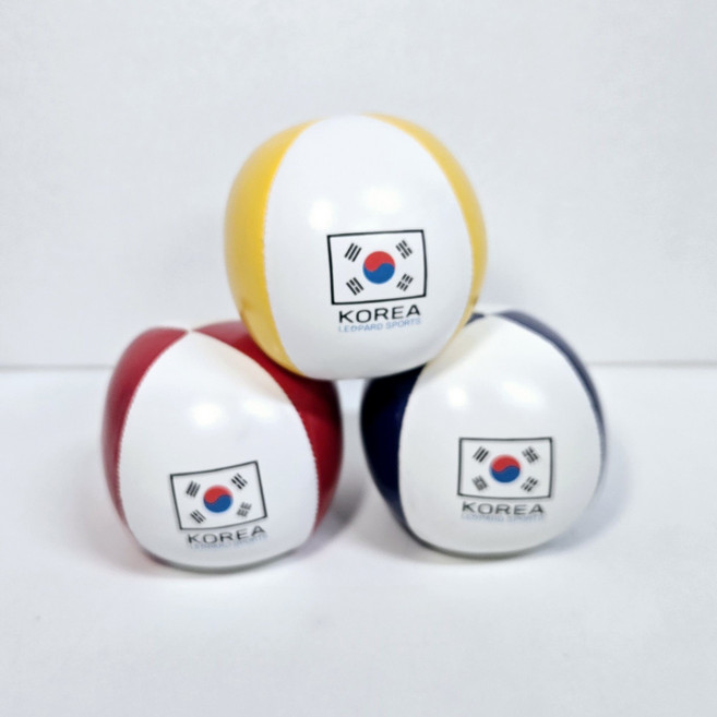 저글링공 3p 세트 63mm 90g 착착 잡히는 그립감 저글링볼 세트 입문용 전문가용 튼튼한 저글링 던지기놀이, 1. 태극기 인쇄디자인, 1개