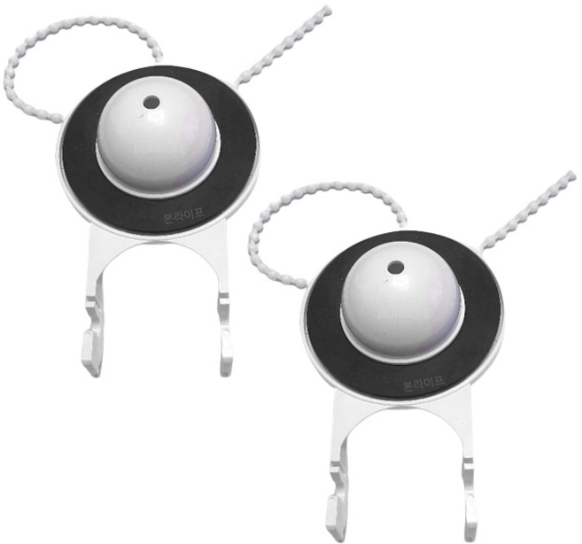 본라이프 양변기 PVC 마개 양변기고무마개 통고무마개, 백색, 2개