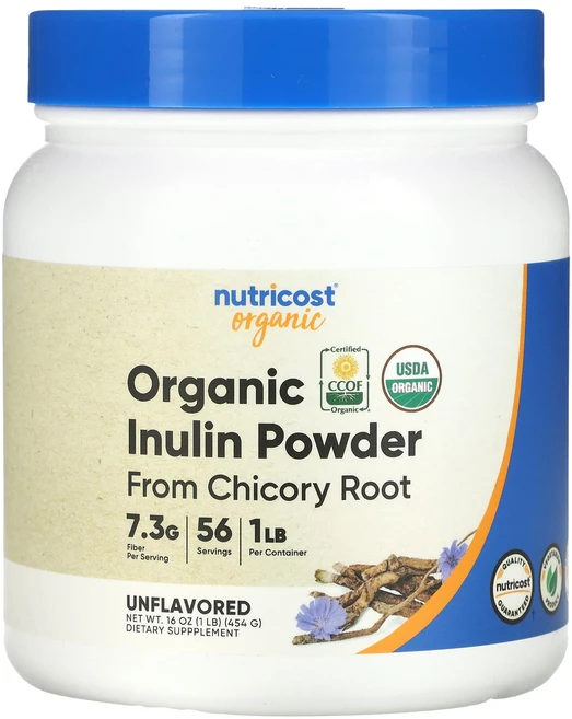 효과가좋습니다 Nutricost 유기농 이눌린 분말 무맛 454g(16oz) 고급영양제, Nutricost유기농이눌린분말무맛454g16oz, 454g, 1개 - 쿠팡