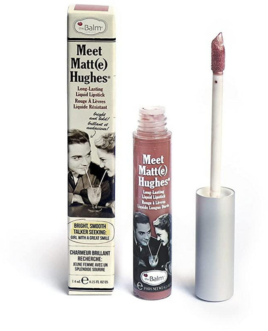 The Balm Meet Matte Hughes 롱 래스팅 리퀴드 립스틱 - Fierce for Women 7.1g(0.25온스) 립글로스, 환자, 14) 환자