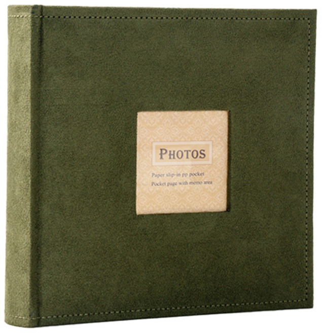 심상현의 스토어 감성 메모 패브릭 포토 앨범 200매, 올리브