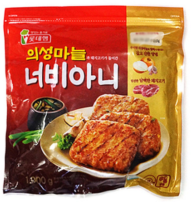 롯데 의성마늘 너비아니 1000g, 1개, 1kg