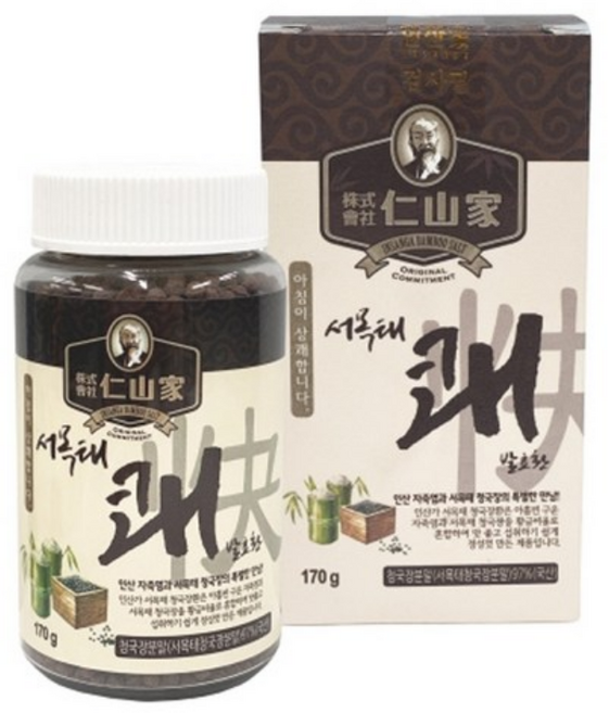 (주)인산가 정품 서목태 쾌 발효환 170g+2개 이상 구입시 흑삼분말 함유 금흑블랙크런치(10g), 170g, 2개