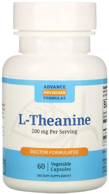 Advance Physician Formulas 어드밴스 피지션 포뮬라 L-테아닌 200mg 60정 쌀가루 함유 - 쿠팡
