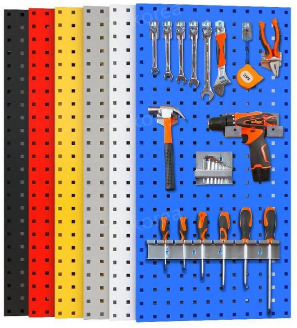 타공판 공구걸이대 진열 정리대 정비소 철물점 보드, 오렌지1000x500mm, 1개