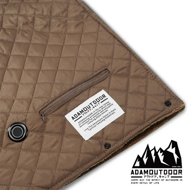 ADAMOUTDOOR USB急速加熱暖心毯 沙色 HB-USB1170