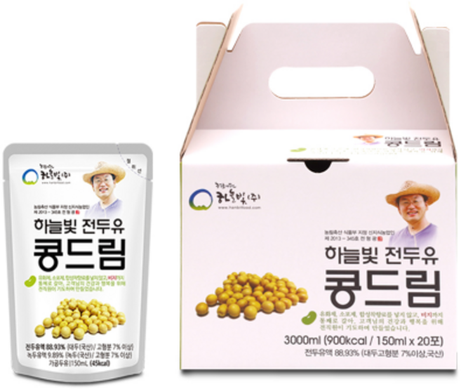 하늘빛 전두유 흰콩 콩드림 150ml 이강산닷컴, 10개