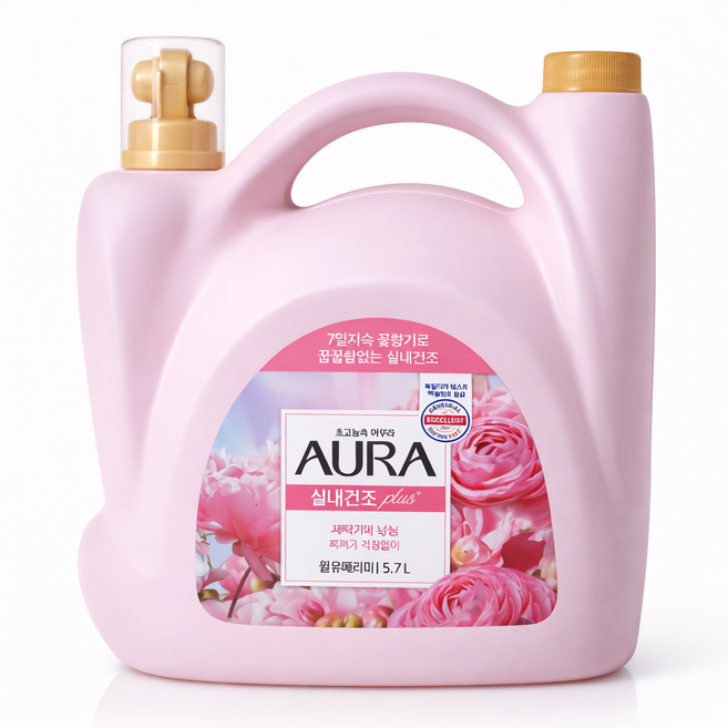아우라 실내건조 섬유유연제 대용량 5.7L 윌유메리미