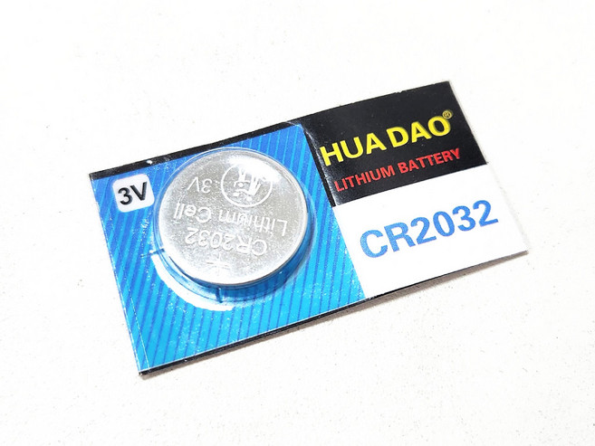 HUA DAO CR2032 鈕扣電池 3V, 1個, 1顆